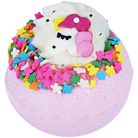 Bomb Cosmetics Unicorn Bath Blaster roze badbruiser met glitters en decoratie