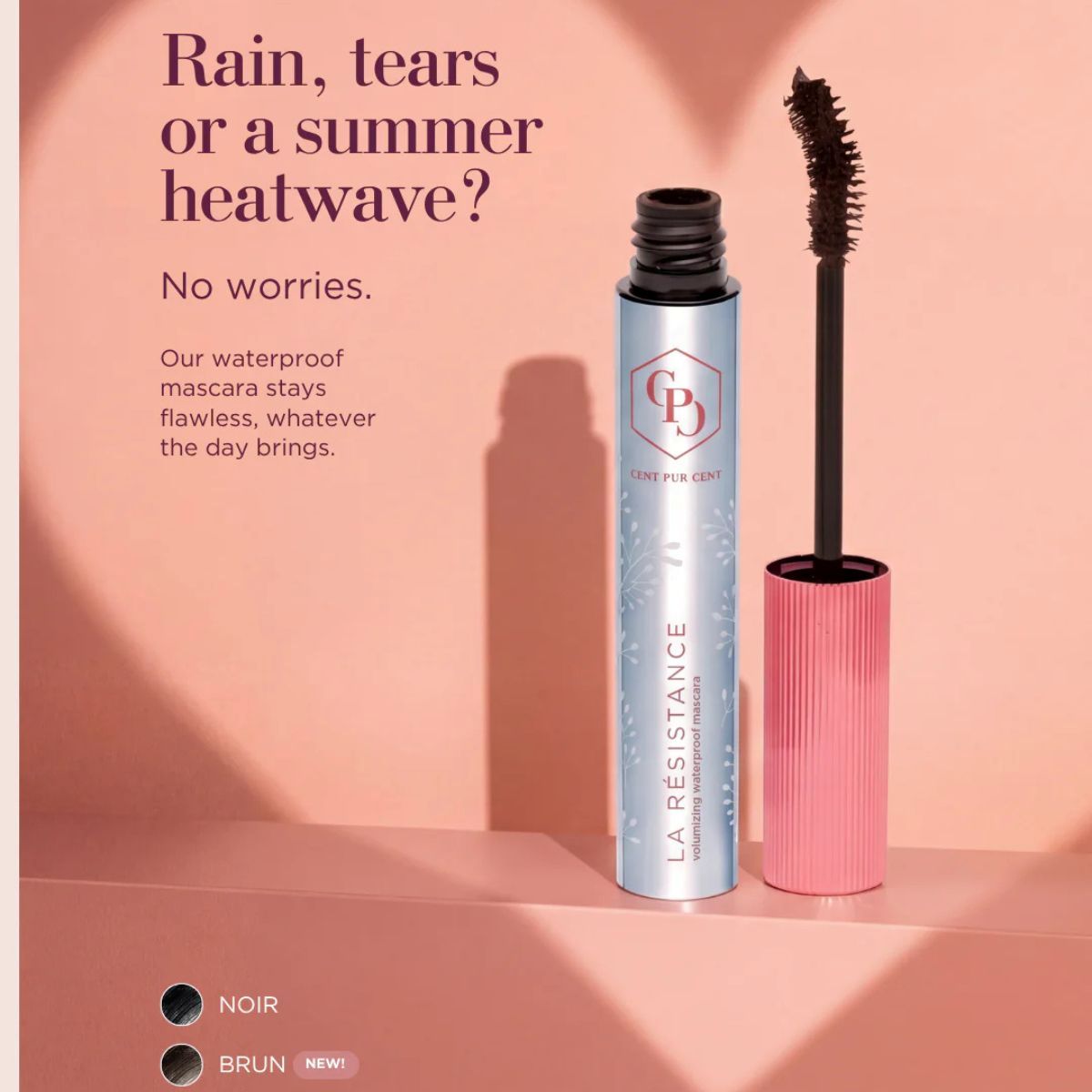 Cent Pur Cent La Résistance Waterproof Mascara Black bestand tegen regen, tranen en warmte