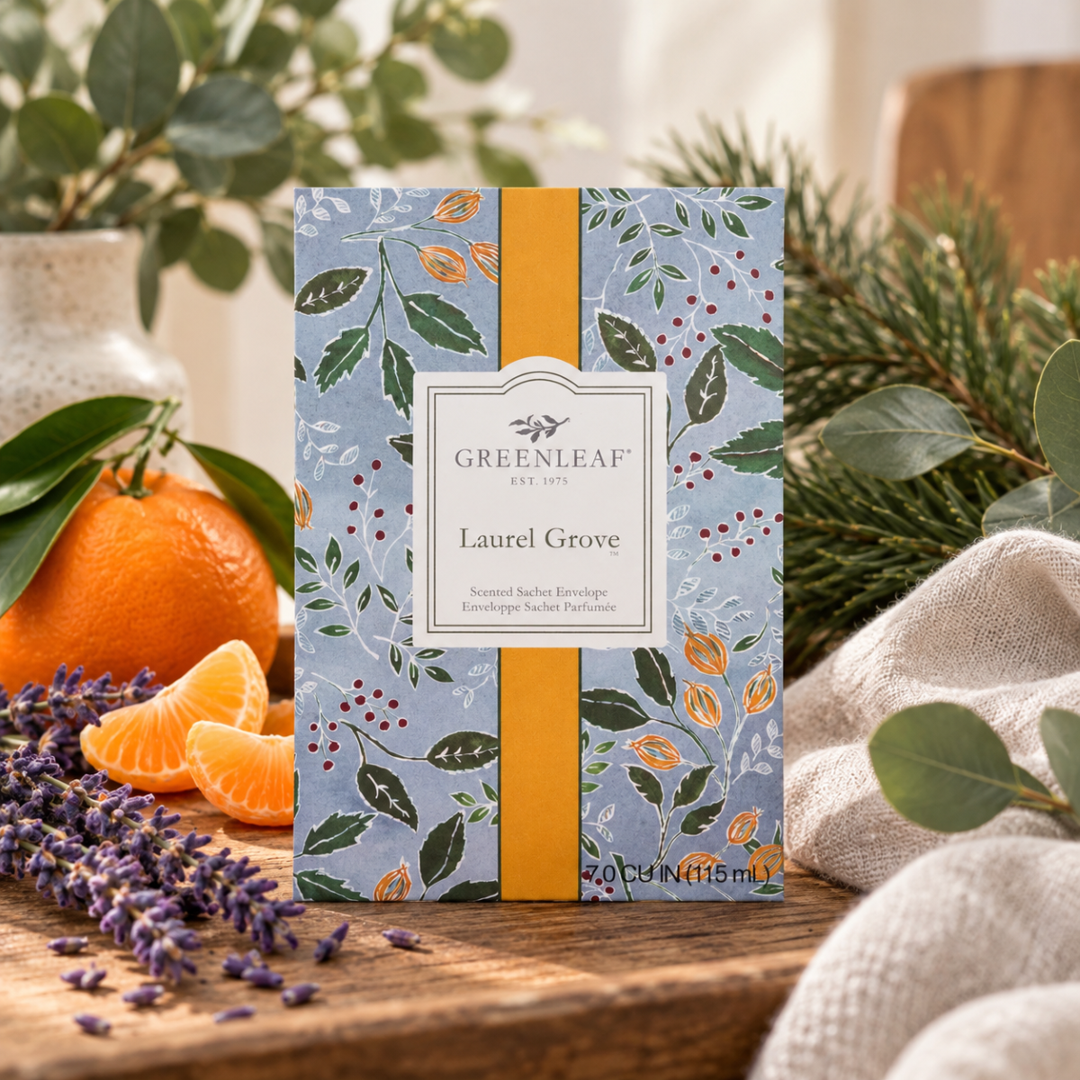 Greenleaf Laurel Grove geurzakje met mandarijn, lavendel en groen