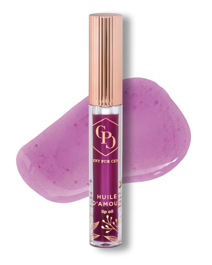 Cent Pur Cent Lip Oil Plum – verzorgende lipolie met diepe glans