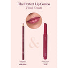 Cent Pur Cent Petal Crush lipcombinatie met Waterproof Lip Pencil Nude Mauve en Hydra Plump Lip Stylo Tulips