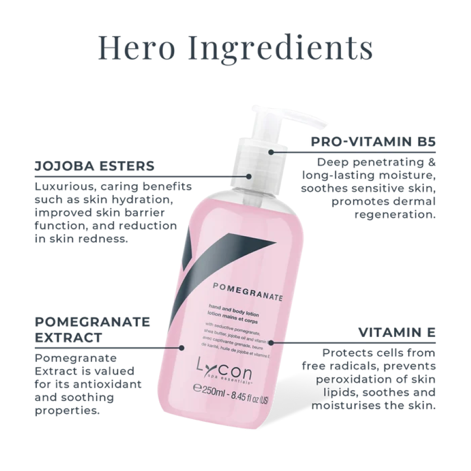 Lycon Pomegranate Hand & Body Lotion 250 ml