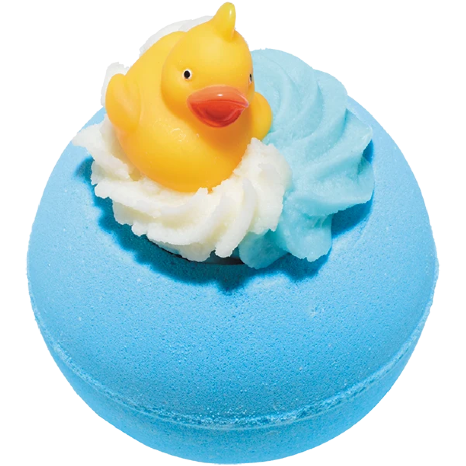 Pool Party Bath Blaster blauwe bruisbal met sheaboter en klein badeendje