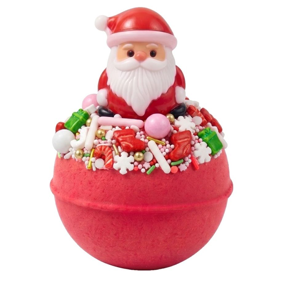 Santa Baby One More Time Bath Blaster van Bomb Cosmetics – kerst bruisbal met kerstman