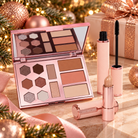 Cent Pur Cent Self-Love Confidence Make-up Set met Face Palette, Mascara en Lipstick in een feestelijke kerstsfeer.