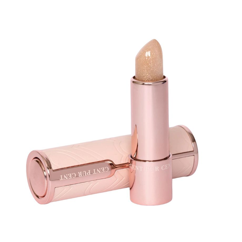 Cent Pur Cent Self-Love Confidence Lipstick met roze verpakking en roségouden details.