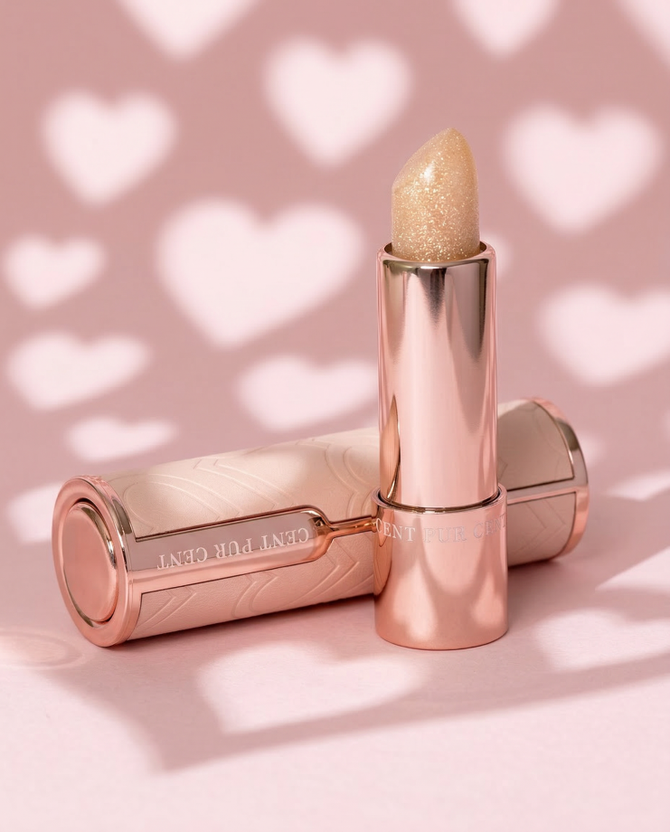 Self-Love Confidence pH-reactieve lipbalm van Cent Pur Cent met subtiele glans.