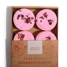 Ancient Wisdom Love Potion douche steamers – 4 stuks