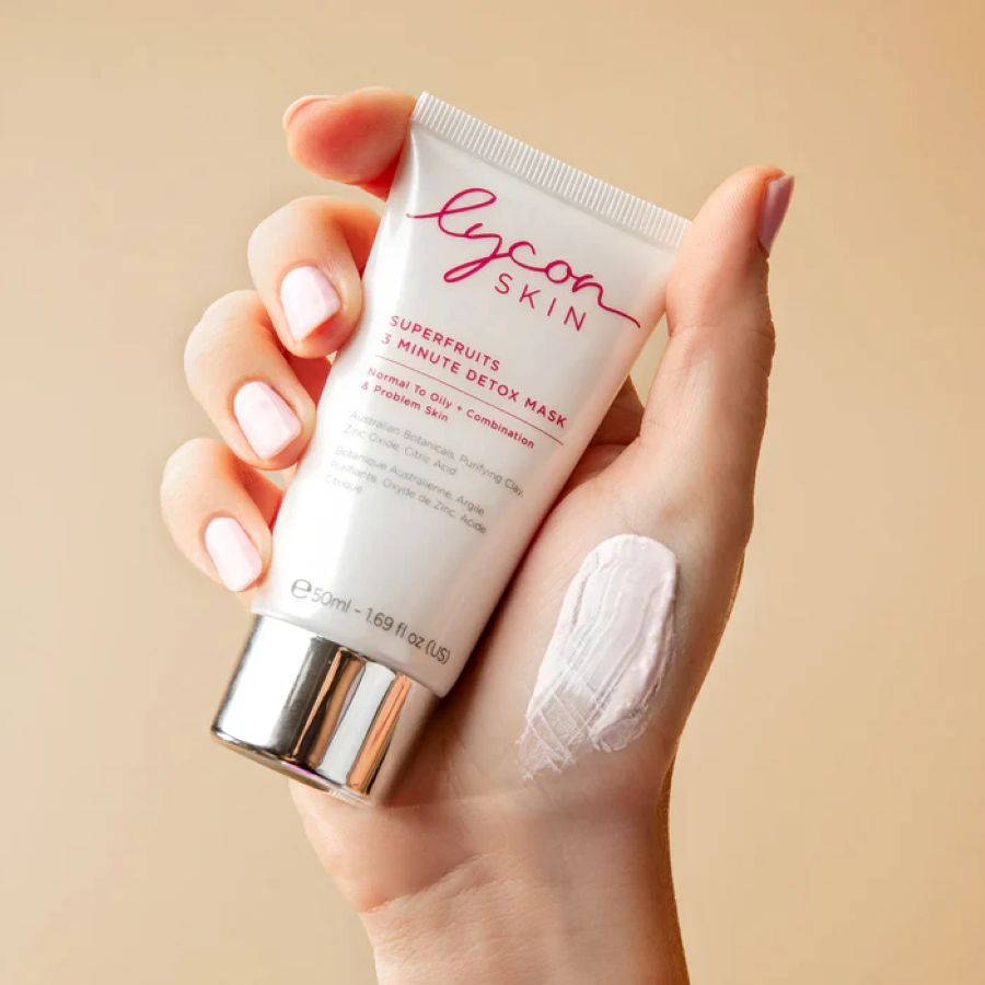 Lycon Skin Superfruits 3 Minute Detox Mask textuur en gebruik voor huidverzorging