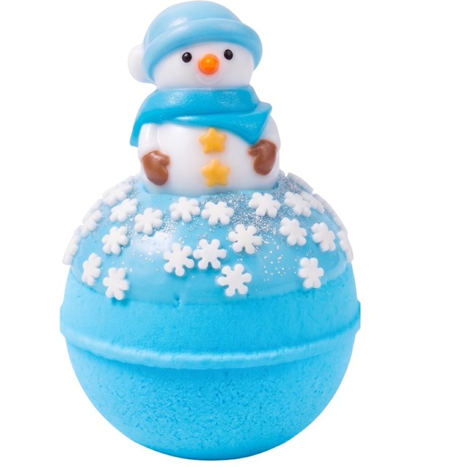 Snow Much Fun Bath Blaster van Bomb Cosmetics – blauwe bruisbal met sneeuwpop