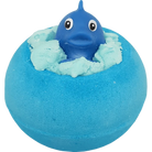 Splash! Bath Blaster blauwe bruisbal met sheaboter en klein dolfijntje
