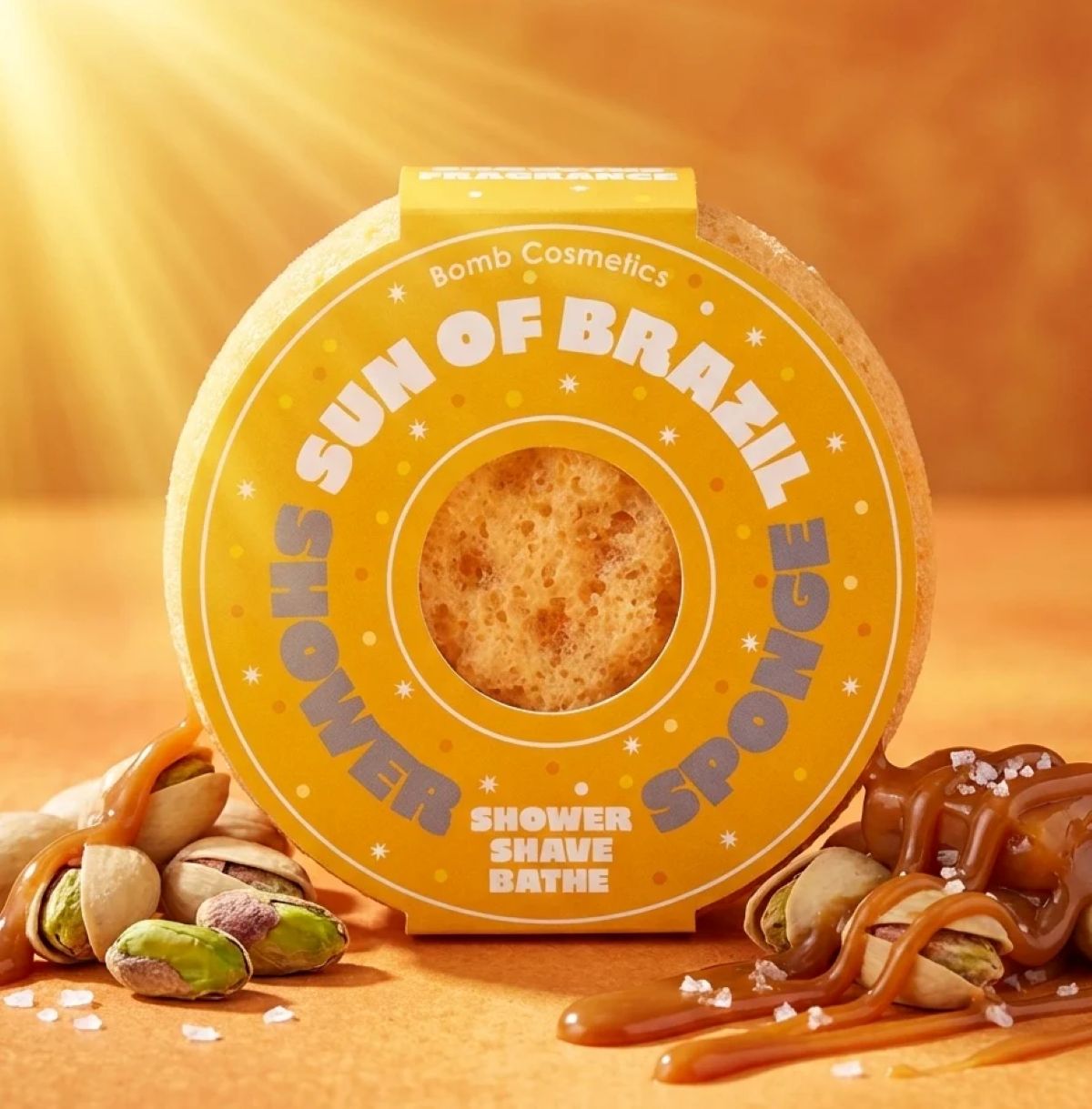 Sun of Brazil Body Buffer van Bomb Cosmetics met zomers design