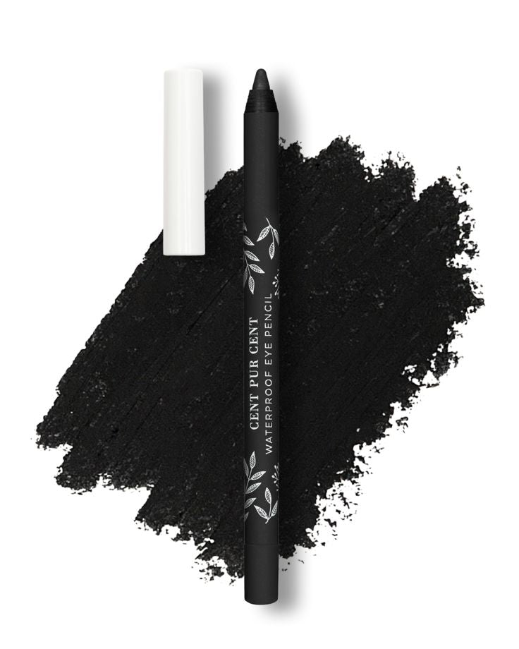 Cent Pur Cent Waterproof Eye Pencil Noir – waterproof oogpotlood in diepzwarte tint