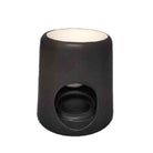 Wax Brander Norre van mat zwart stoneware keramiek voor wax melts en geurolie