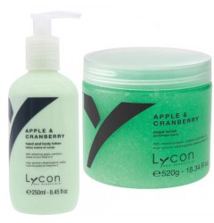 Apple & Cranberry Sugar Scrub & Bodylotion Lycon