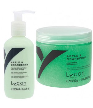 Apple & Cranberry Sugar Scrub & Bodylotion Lycon