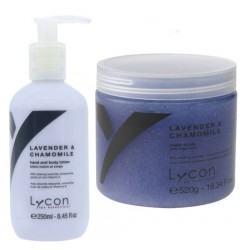 Lavender & Chamomille Sugar Scrub & Bodylotion Lycon