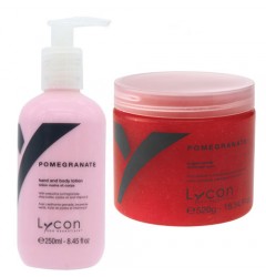 Pomegranate Sugar Scrub & Bodylotion Lycon 