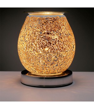 Electrische Touch Wax Melt Lamp Crackelee Gouden Mozaiek 