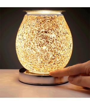 Electrische Touch Wax Melt Lamp Crackelee Gouden Mozaiek 