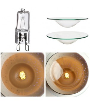 Electrische Touch Wax Melt Lamp Crackelee Gouden Mozaiek 